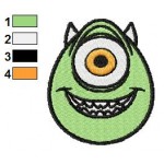 Monsters inc Mike 01 Embroidery Design